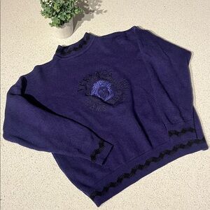 Versace Couture Authentic Vintage Purple Crewneck Sweater